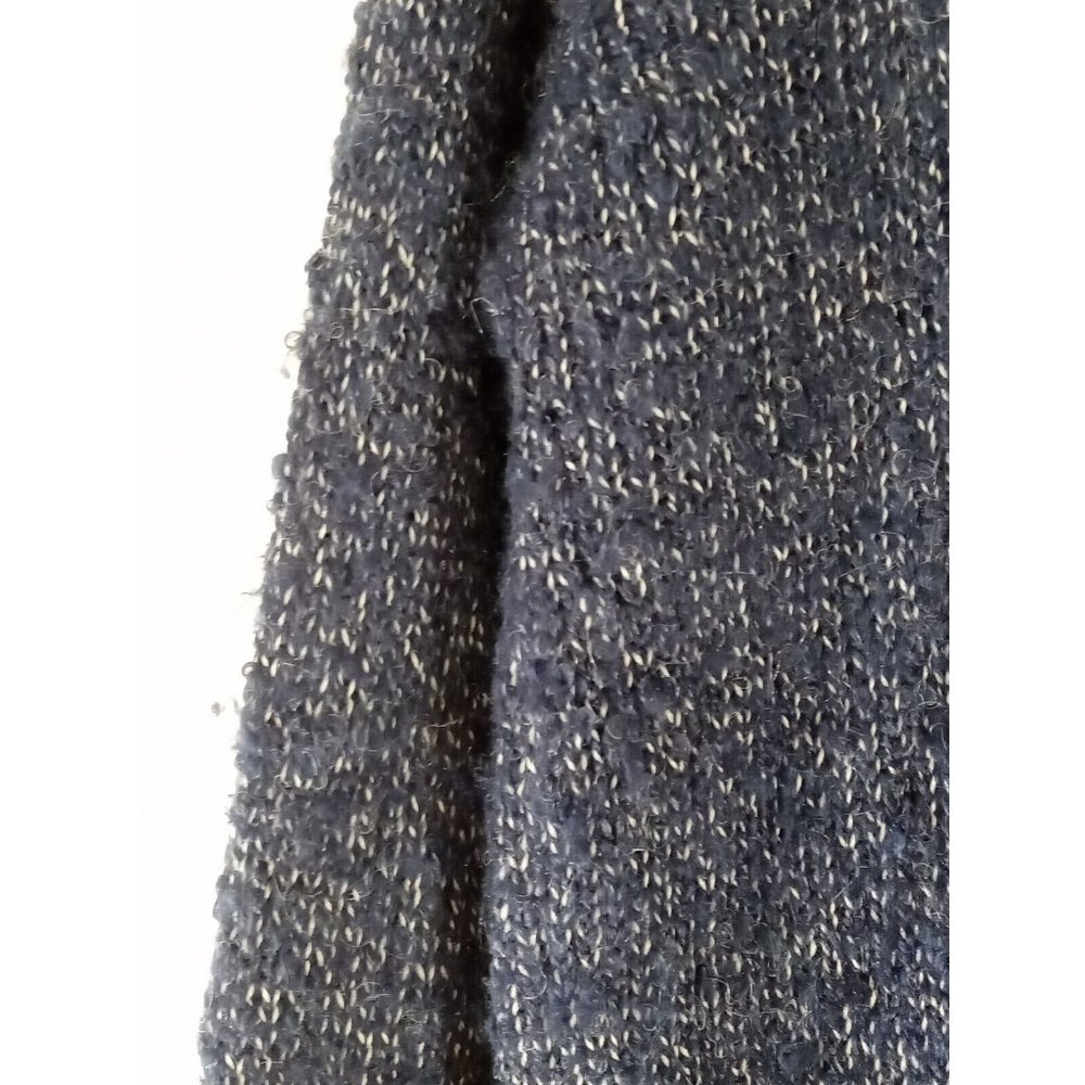 BCBGENERATION Women Sweater Preowned Long Sleeves Navy Blue White MEDIUM LARGE - Picture 7 of 10